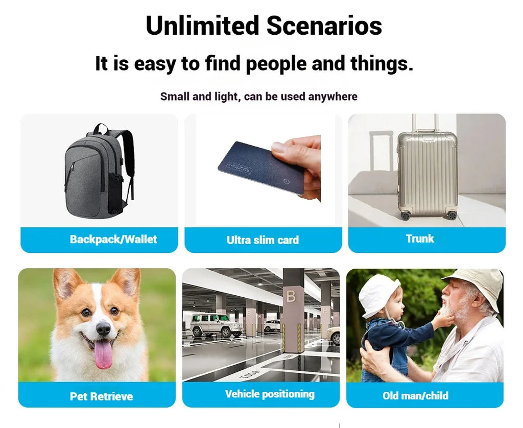 Ultra-Slim Smart Wallet Tracker Card