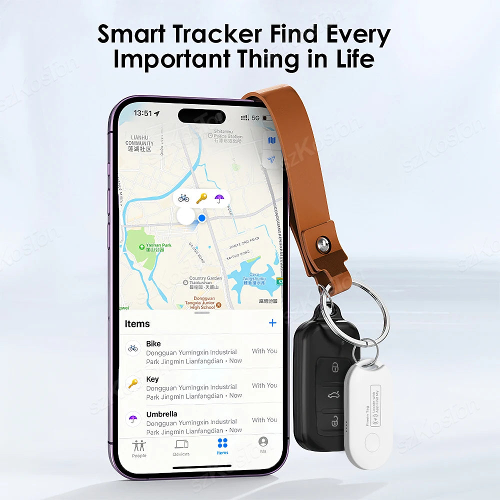 Mini GPS Tracker Works with iOS Find My APP