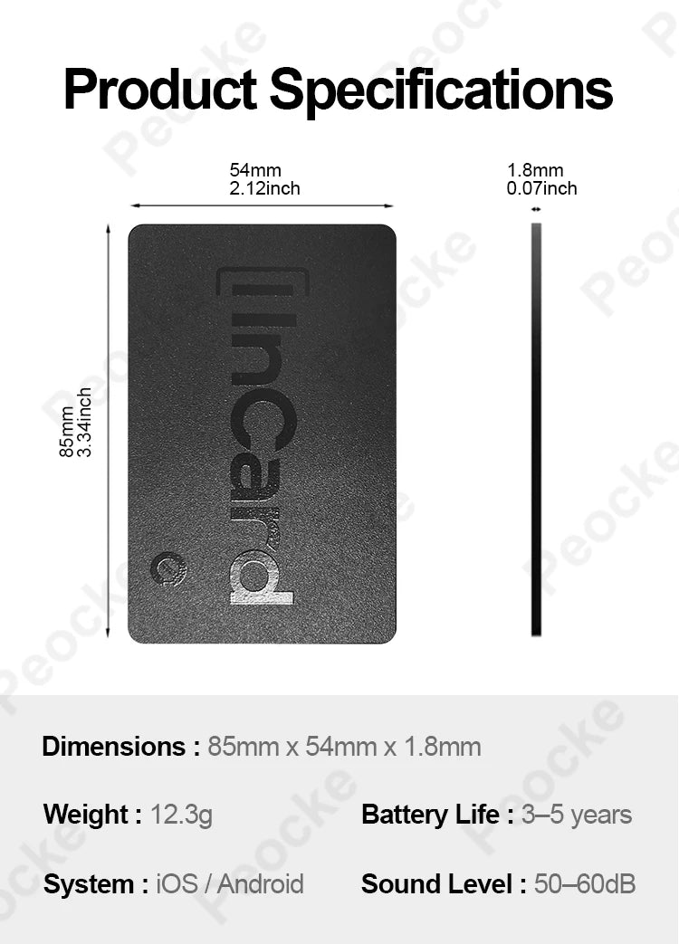 Wallet Anti-loss Card Location Tracking GPS